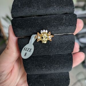 Golden Skull Ring